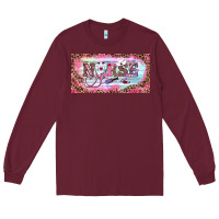 Burgundy Valentine's Day Nurse Long Sleeve Tee - RanaPortraitStore