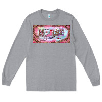 Heather Grey Valentine's Day Nurse Long Sleeve Tee - RanaPortraitStore