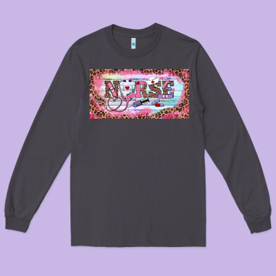 Long Sleeve Tee Valentine's Day Nurse