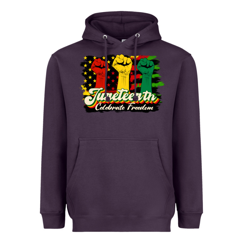 Juneteenth Celebrate Freedom Heavyweight Hoodie by HRA Design Shop | Teevron