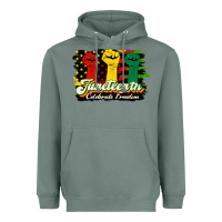 Sage juneteenth celebrate freedom Heavyweight Hoodie - HRA Design Shop