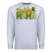 Heather Grey lucky mama Premium Sweatshirt - Artiststas