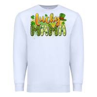 White lucky mama Premium Sweatshirt - Artiststas
