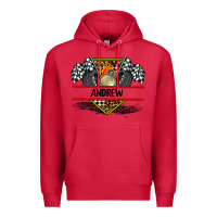 Cardinal custom name race flag and race equipment Premium Hoodie - AdoDesignShop