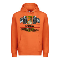 Carrot custom name race flag and race equipment Premium Hoodie - AdoDesignShop