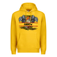 Lemon custom name race flag and race equipment Premium Hoodie - AdoDesignShop