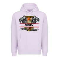 Lilac custom name race flag and race equipment Premium Hoodie - AdoDesignShop