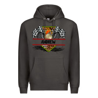 Smoke custom name race flag and race equipment Premium Hoodie - AdoDesignShop