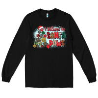 Black i believe in santa paws Long Sleeve Tee - Zillion Design Studio