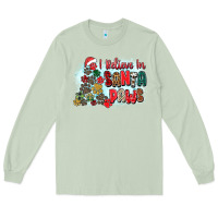 Matcha i believe in santa paws Long Sleeve Tee - Zillion Design Studio