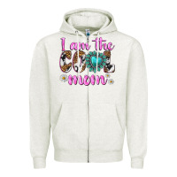 Oatmeal Heather i am cool mom Zipper Hoodie - texasbilliewilder