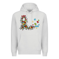 Dove Grey autism awareness Premium Hoodie - MaliasSmallBusiness