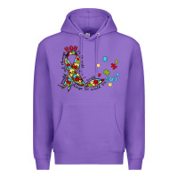 Purple autism awareness Premium Hoodie - MaliasSmallBusiness