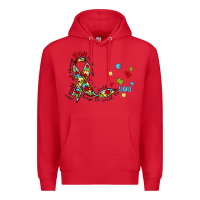 Red autism awareness Premium Hoodie - MaliasSmallBusiness