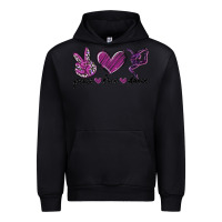 Black peace love dance Urban Hoodie - MaliasSmallBusiness