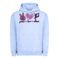 Pigment Grape Ice peace love dance Urban Hoodie - MaliasSmallBusiness