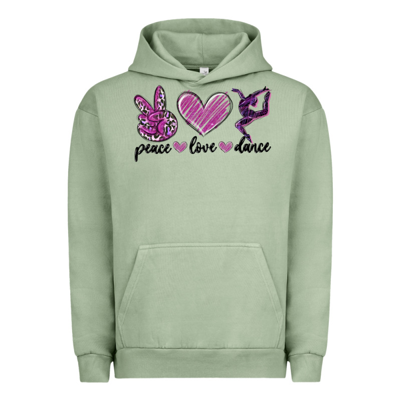 Peace Love Dance Urban Hoodie by MaliasSmallBusiness | Teevron
