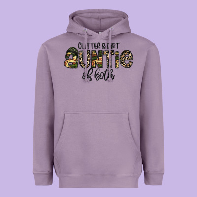 Auntie Heavyweight Hoodie Designed By Cowhidedigitalart