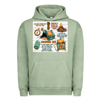Pigment Oil Green camping life Urban Hoodie - MaliasSmallBusiness