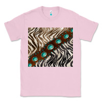 Bubblegum Pink zebra gemstone leather Classic Tee - BarkalooDesign