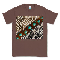 Chestnut zebra gemstone leather Classic Tee - BarkalooDesign