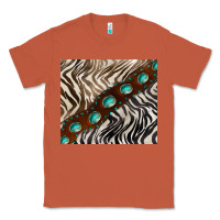Copper zebra gemstone leather Classic Tee - BarkalooDesign