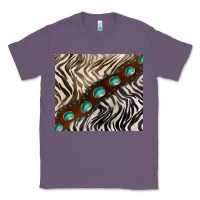 Lavender zebra gemstone leather Classic Tee - BarkalooDesign