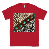 Red zebra gemstone leather Classic Tee - BarkalooDesign