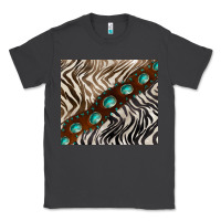 Smoke zebra gemstone leather Classic Tee - BarkalooDesign
