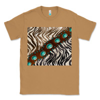Toasted Coconut zebra gemstone leather Classic Tee - BarkalooDesign