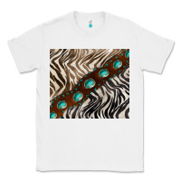 White zebra gemstone leather Classic Tee - BarkalooDesign