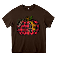 Chocolate Brown Buffalo Pumpkin Heavy Core Tee - CowhideDigitalArt