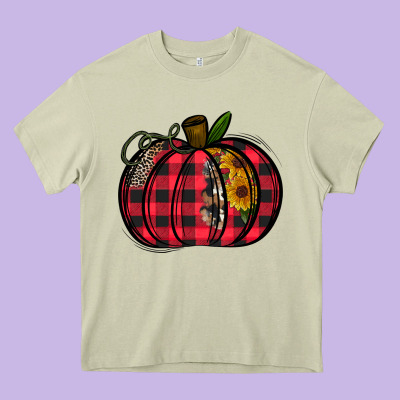 Buffalo Pumpkin Heavy Core Tee Designed By Cowhidedigitalart