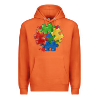 Carrot autism puzzles Premium Hoodie - MaliasSmallBusiness