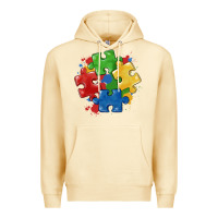 Pina Colada autism puzzles Premium Hoodie - MaliasSmallBusiness