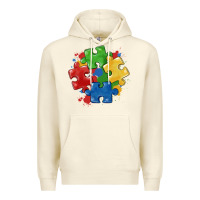 Sandshell autism puzzles Premium Hoodie - MaliasSmallBusiness