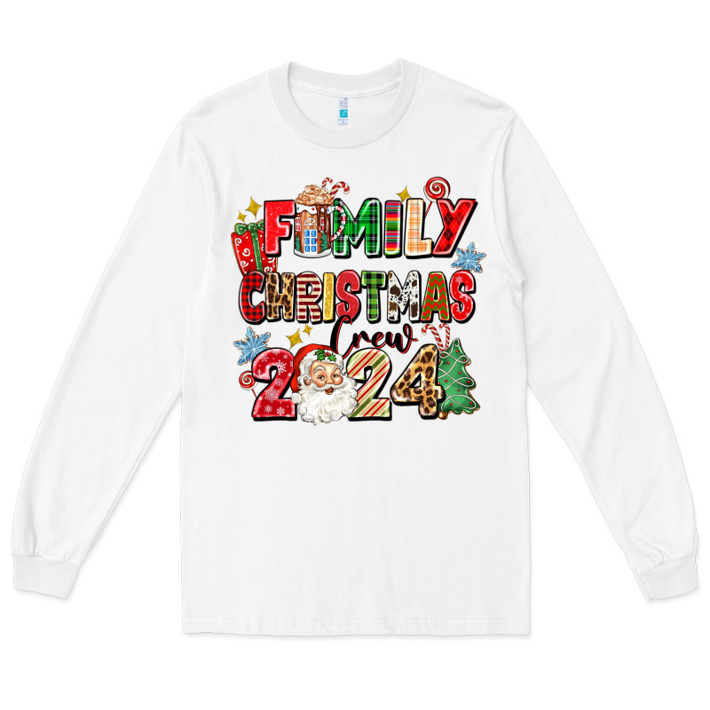 Family Christmas Crew 2024 Long Sleeve Tee by Zillion Design Studio | Teevron