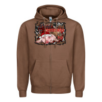 Chestnut all i want for christmas is a pig baby Zipper Hoodie - RanaPortraitStore