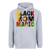 Heather Grey black mom magic juneteenth Heavyweight Hoodie - HRA Design Shop
