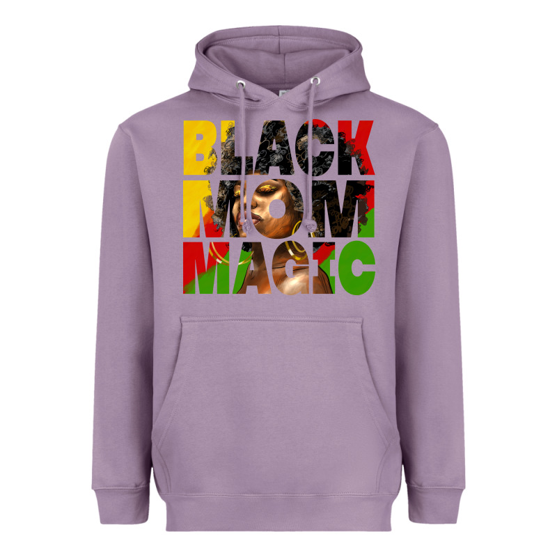 Black Mom Magic Juneteenth Heavyweight Hoodie by HRA Design Shop | Teevron