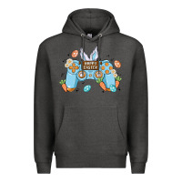 Charcoal Heather boy happy easter Premium Hoodie - MaliasSmallBusiness