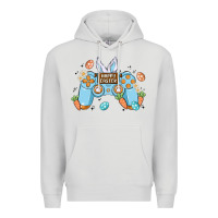 Dove Grey boy happy easter Premium Hoodie - MaliasSmallBusiness