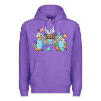 Purple boy happy easter Premium Hoodie - MaliasSmallBusiness