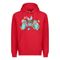Red boy happy easter Premium Hoodie - MaliasSmallBusiness