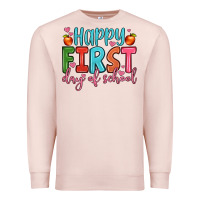 Pale Pink happy first day of school Premium Sweatshirt - JahusDesignShop