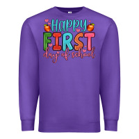 Purple happy first day of school Premium Sweatshirt - JahusDesignShop