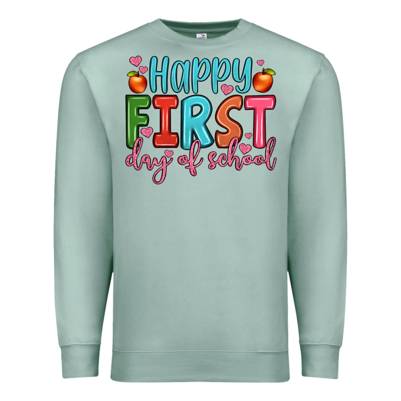 Happy First Day Of School Premium Sweatshirt by JahusDesignShop | Teevron