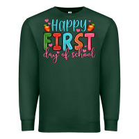 Sports Green happy first day of school Premium Sweatshirt - JahusDesignShop