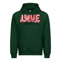 Forest Green let all that you do be done in love 1 corinthıans Urban Hoodie - MaliasSmallBusiness