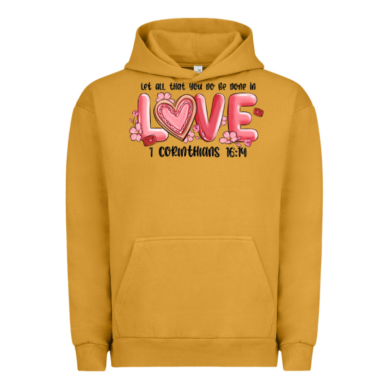 Let All That You Do Be Done In Love 1 Corinthıans Urban Hoodie by MaliasSmallBusiness | Teevron